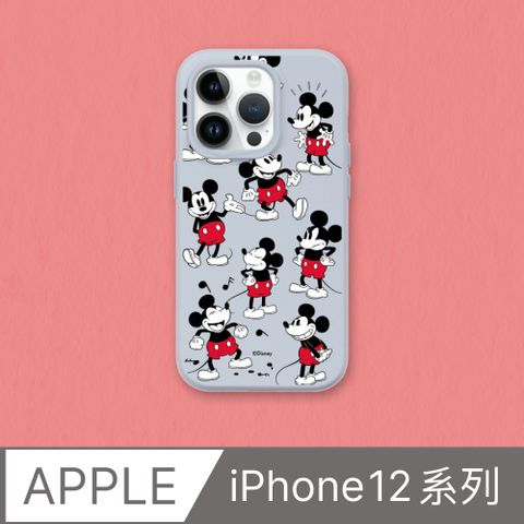 【犀牛盾】iPhone 12系列SolidSuit防摔背蓋手機殼∣迪士尼-米奇系列-Sticker-米奇的常態(多色可選)