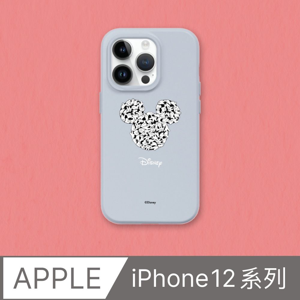 RHINOSHIELD 犀牛盾 iPhone 12系列SolidSuit防摔背蓋手機殼迪士尼-米奇系列-黑標款-米奇與白手套(多色可選)