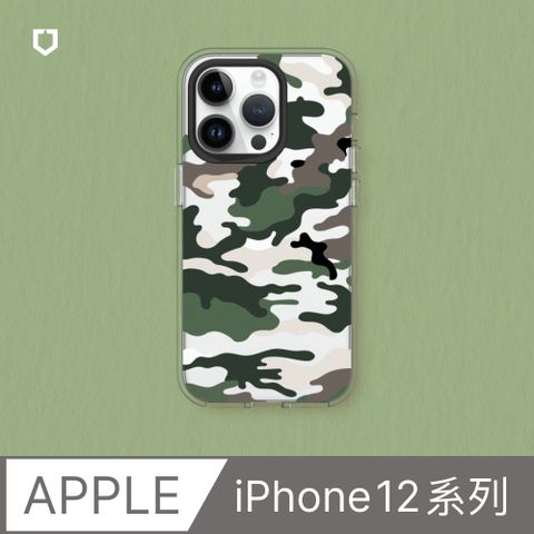 RHINOSHIELD 犀牛盾 iPhone 12系列Clear透明防摔手機殼獨家設計-復古迷彩