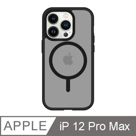 TOYSELECT 拓伊生活 iPhone 12 Pro Max 6.7吋 BLAC Aurora極光霧透 MagSafe iPhone手機殼 靜謐黑