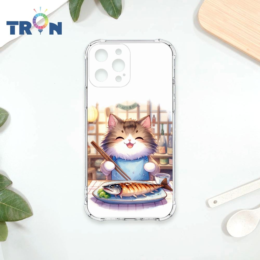  TRON IPhone 12 PRO MAX 貓咪美食評鑑家 四角防摔殼 手機殼