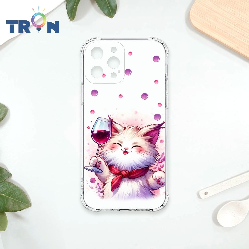  TRON IPhone 12 PRO MAX 貓咪美食評鑑家 四角防摔殼 手機殼