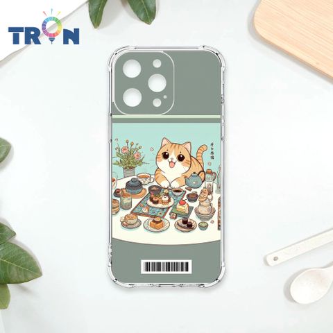 TRON IPHONE 15 PRO MAX 吃貨貓咪系列  載具 四角防摔殼 手機殼