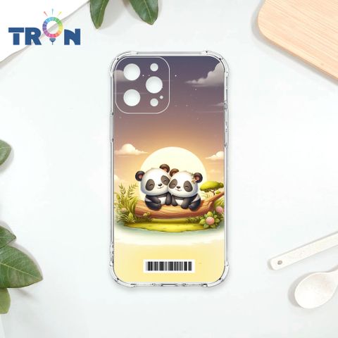 TRON IPhone 12 PRO MAX 可愛萌熊貓  載具 四角防摔殼 手機殼