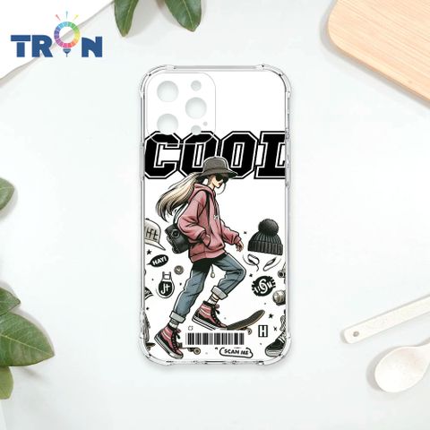 TRON IPhone 12 PRO MAX 雜誌風潮流女孩  載具 四角防摔殼 手機殼