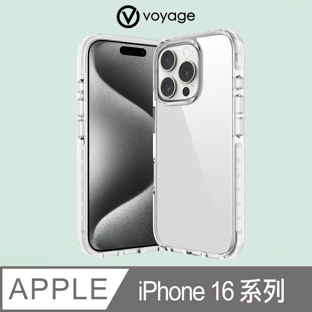 VOYAGE 超軍規防摔保護殼Pure Clear 純淨-iPhone 16 / 16 Plus / 16 Pro / 16 Pro Max (支援無線充電)