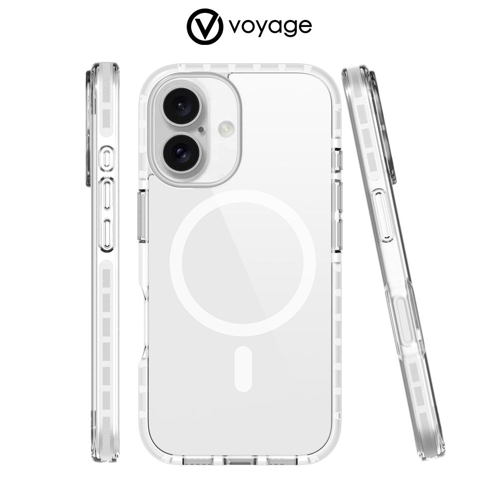 VOYAGE 超軍規防摔手機保護殼Pure Clear+ iPhone 16 / 16 Plus / 16 Pro / 16 Pro Max (Magsafe磁吸無線充電)