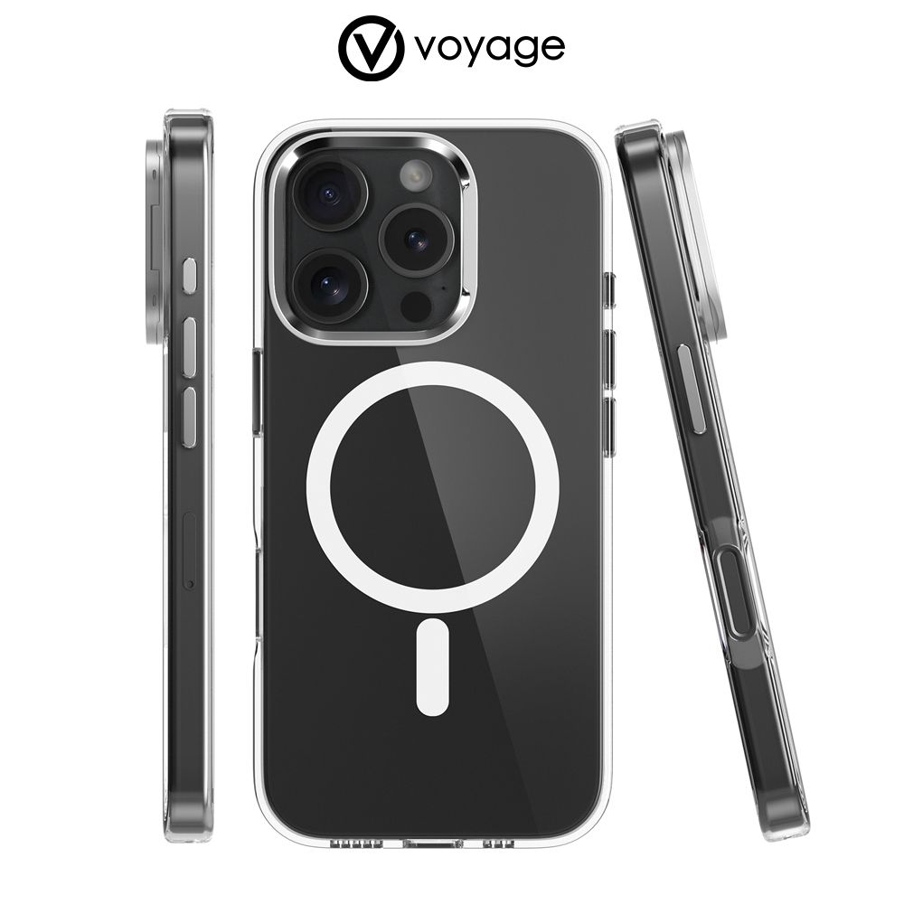 VOYAGE 超衝擊抗黃清透手機保護殼Pure MAG+ iPhone 16 / 16 Plus / 16 Pro / 16 Pro Max(Magsafe磁吸無線充電)