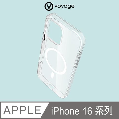 VOYAGE 超衝擊抗黃清透保護殼Pure Crystal+ iPhone 16/16 Plus/16 Pro/16 Pro Max(兼容Magsafe磁吸無線充電)