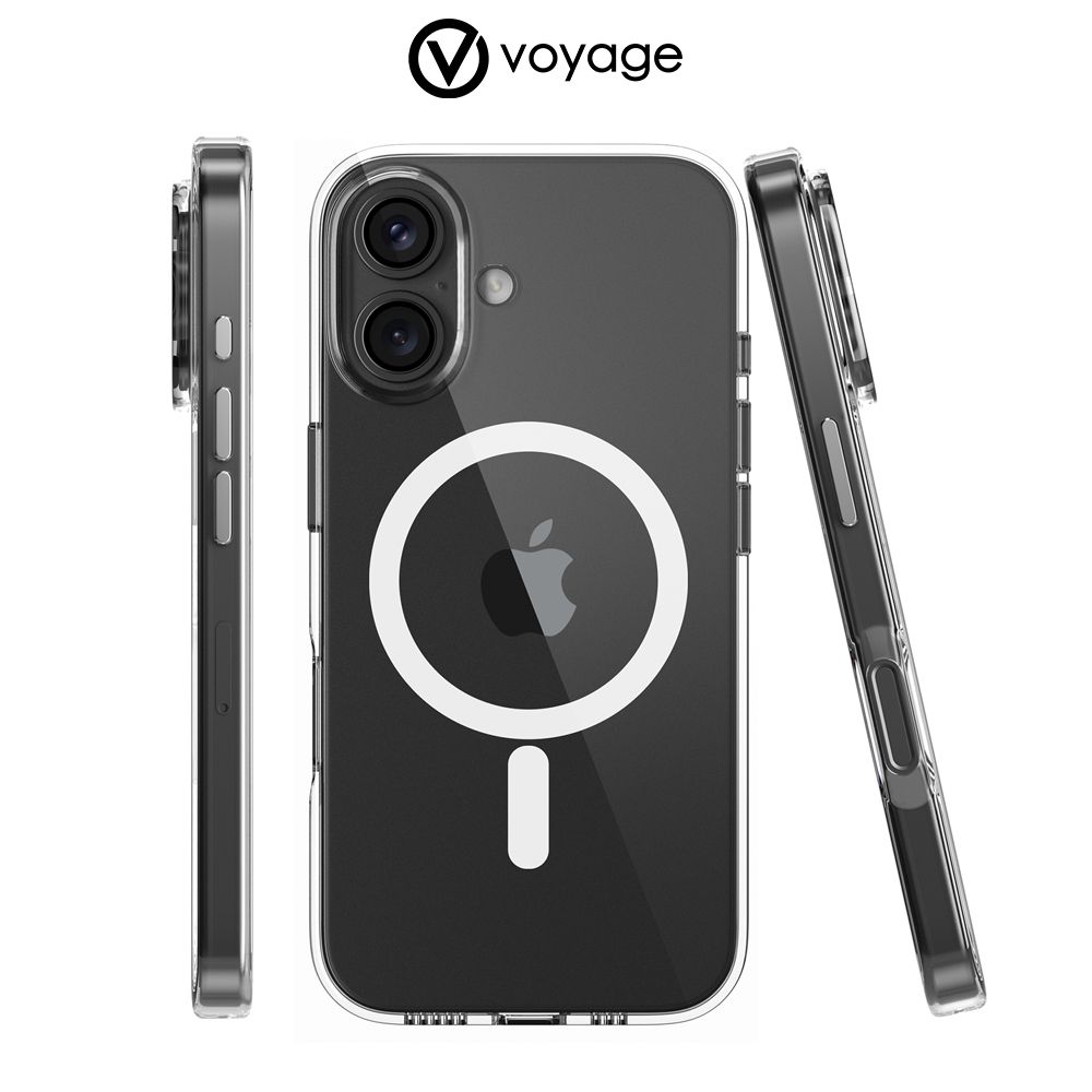 VOYAGE 超衝擊抗黃清透手機保護殼Pure Crystal+ iPhone 16/16 Plus/16 Pro/16 Pro Max(Magsafe磁吸無線充電)