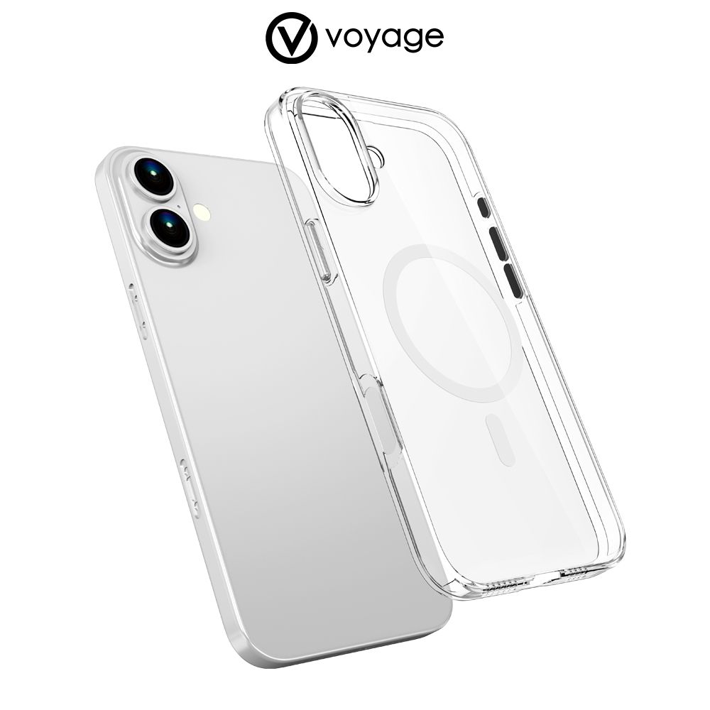 VOYAGE 超衝擊抗黃清透手機保護殼Pure Crystal+ iPhone 16/16 Plus/16 Pro/16 Pro Max(Magsafe磁吸無線充電)