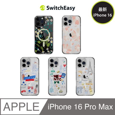 SwitchEasy 魚骨牌 iPhone 16 Pro Max Style M 印花防摔磁吸手機殼(支援MagSafe)