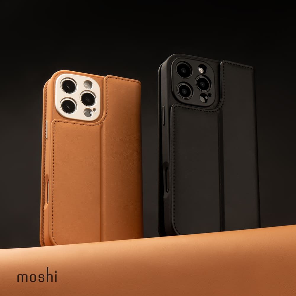 Moshi 摩仕 iPhone 16 Pro Max Overture 磁吸可拆式卡夾型皮套 (兼容MagSafe)