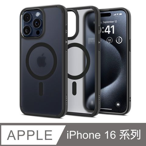 spigen iPhone 16/Plus/Pro/Pro Max_Ultra Hybrid MagFit-磁吸防摔保護殼(迷霧黑)