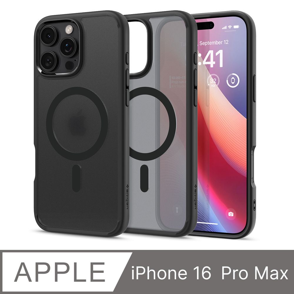 spigen iPhone 16/Plus/Pro/Pro Max_Ultra Hybrid MagFit-磁吸防摔保護殼(迷霧黑)