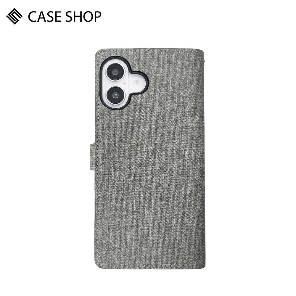 CASE SHOP 側掀站立式皮套 黑-iPhone 16 / 16 Plus