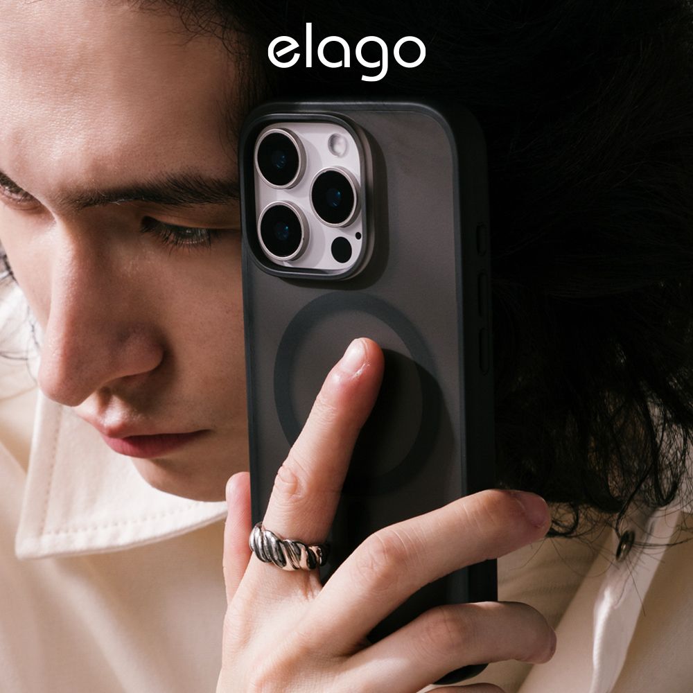 Elago iPhone 16/Plus/Pro/Pro Max 磁吸軍規耐衝擊防摔邊框手機殼