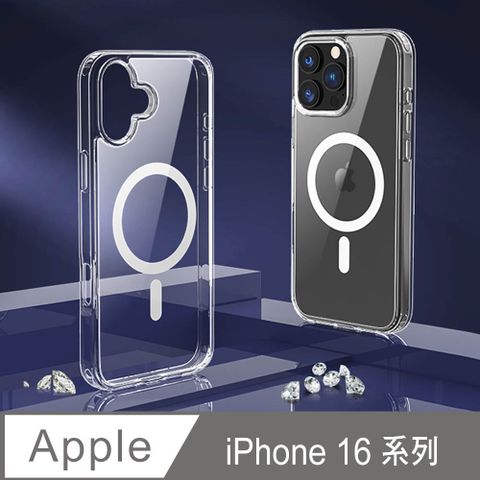 SHOWHAN iPhone 16系列 四角強化TPU矽膠+PC背板氣囊防摔磁吸空壓殼