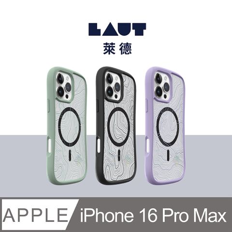 LAUT 萊德 iPhone 16 Pro Max 磁吸耐衝擊保護殼-地圖款