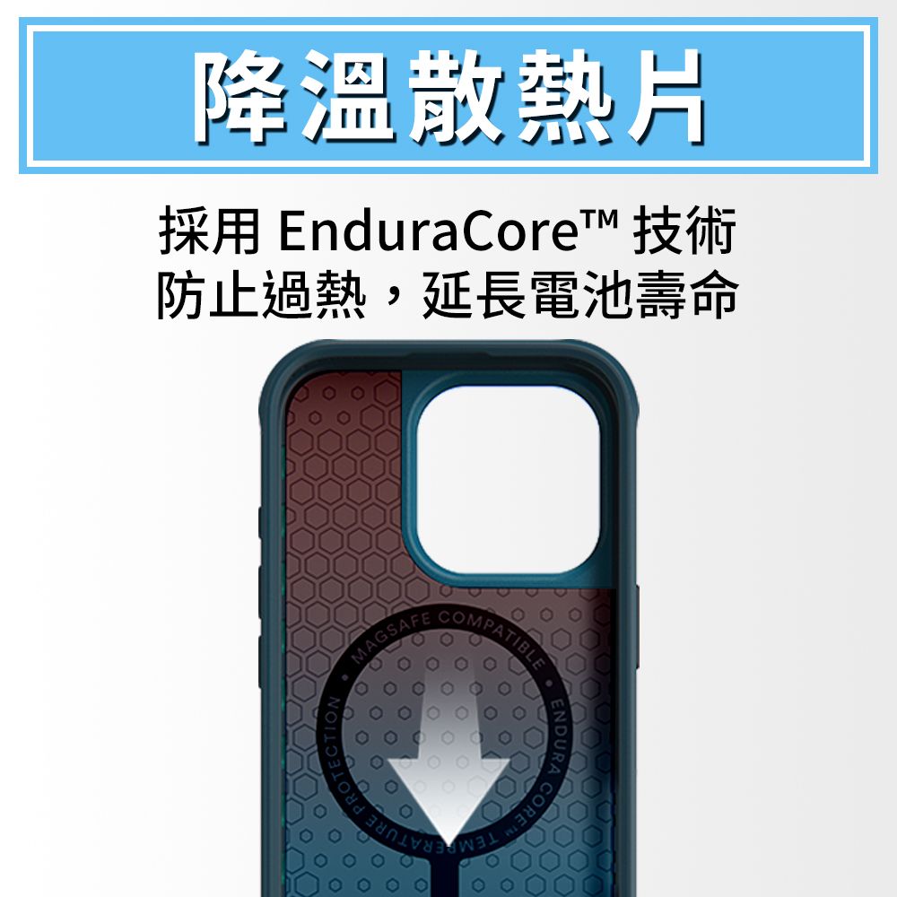 BodyGuardz iPhone 16 系列 Paradigm Pro 散熱氣道防摔抗菌手機殼 - 優雅藍