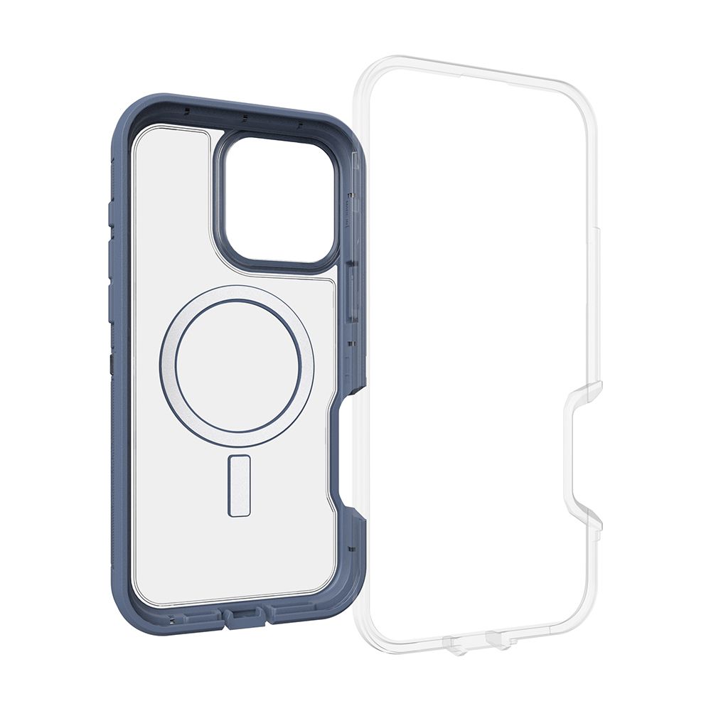 OTTERBOX iPhone 16 Pro Max 6.9吋 Defender XT 防禦者系列保護殼-藍透(支援MagSafe)