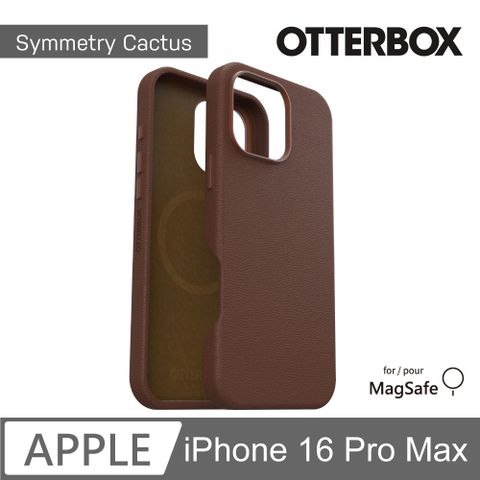 OTTERBOX iPhone 16 Pro Max 6.9吋 Symmetry Cactus 炫彩仙人掌皮革保護殼-褐(支援MagSafe)