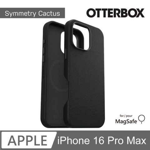 OTTERBOX iPhone 16 Pro Max 6.9吋 Symmetry Cactus 炫彩仙人掌皮革保護殼-黑(支援MagSafe)