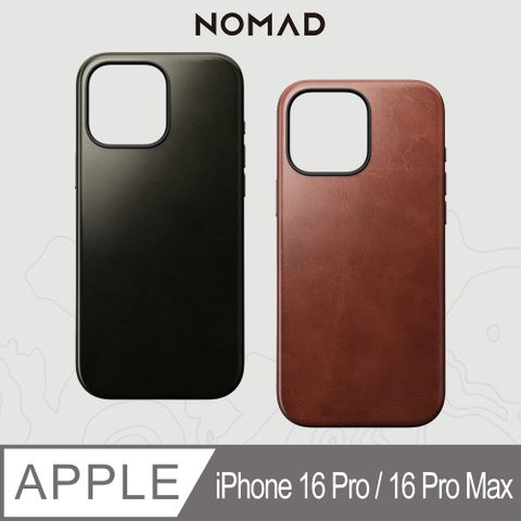 NOMAD 美國 摩登Horween皮革保護殼-iPhone 16 Pro / 16 Pro Max (兼容Magsafe磁吸無線充電)