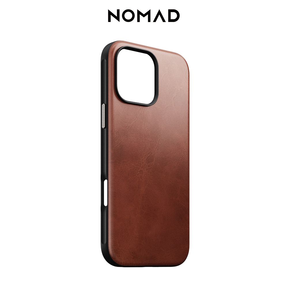 NOMAD 美國 摩登Horween皮革手機保護殼-iPhone 16 Pro / 16 Pro Max (兼容Magsafe磁吸無線充電)