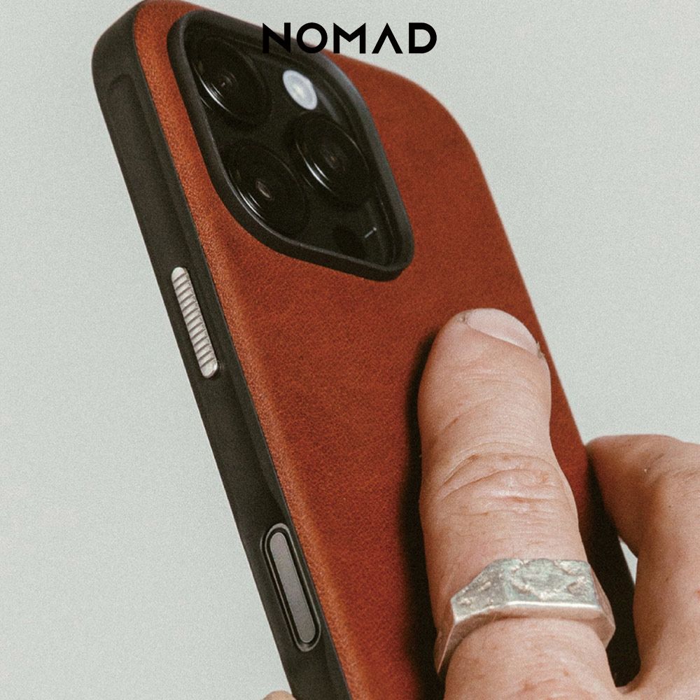 NOMAD 美國 摩登Horween皮革手機保護殼-iPhone 16 Pro / 16 Pro Max (兼容Magsafe磁吸無線充電)