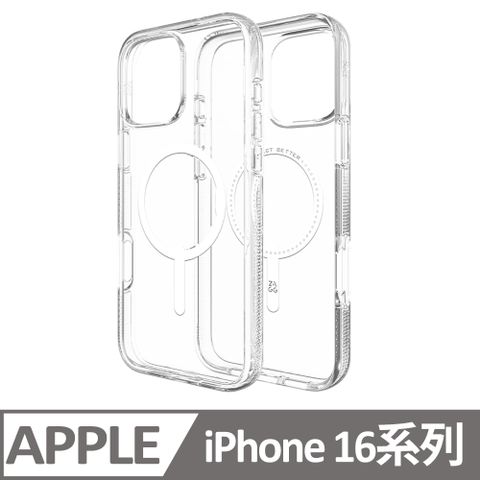 ZAGG iPhone 16 / 16 Plus / 16 Pro / 16 Pro Max 水晶透明磁吸款-石墨烯防摔保護殼