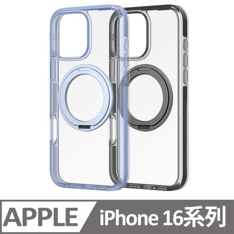 ZAGG iPhone 16 / 16 Plus / 16 Pro / 16 Pro Max 聖塔克魯茲360度磁吸環支架款-石墨烯防摔保護殼