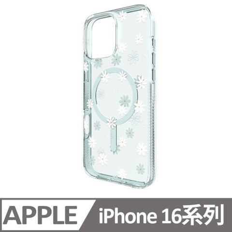 ZAGG iPhone 16 / 16 Plus / 16 Pro / 16 Pro Max 綠色小雛菊 米蘭磁吸款-石墨烯防摔保護殼