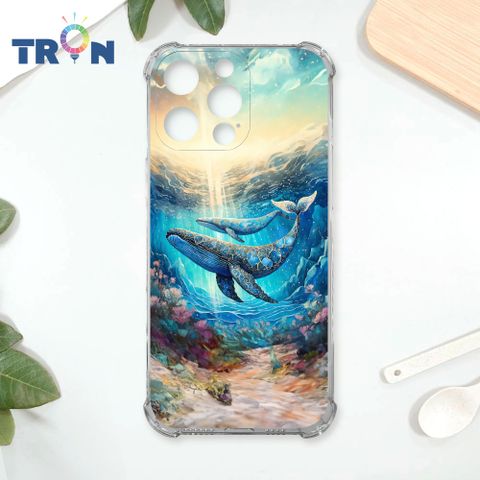 TRON IPhone 16 Pro Max 大海鯨魚系列 四角防摔殼 手機殼