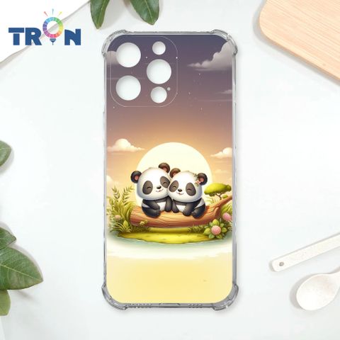 TRON IPhone 16 Pro Max 可愛萌熊貓 四角防摔殼 手機殼