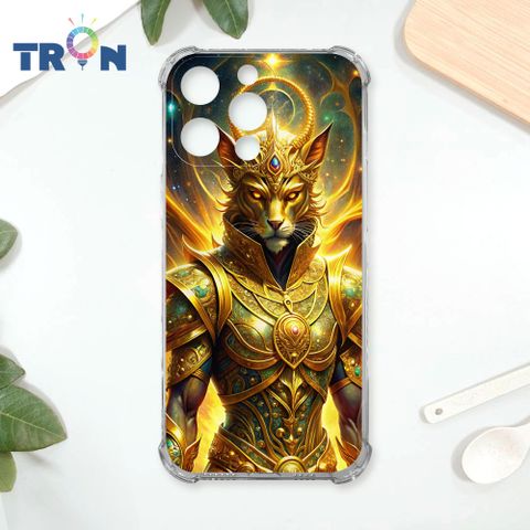 TRON IPhone 16 Pro Max 身披金甲的貓 四角防摔殼 手機殼