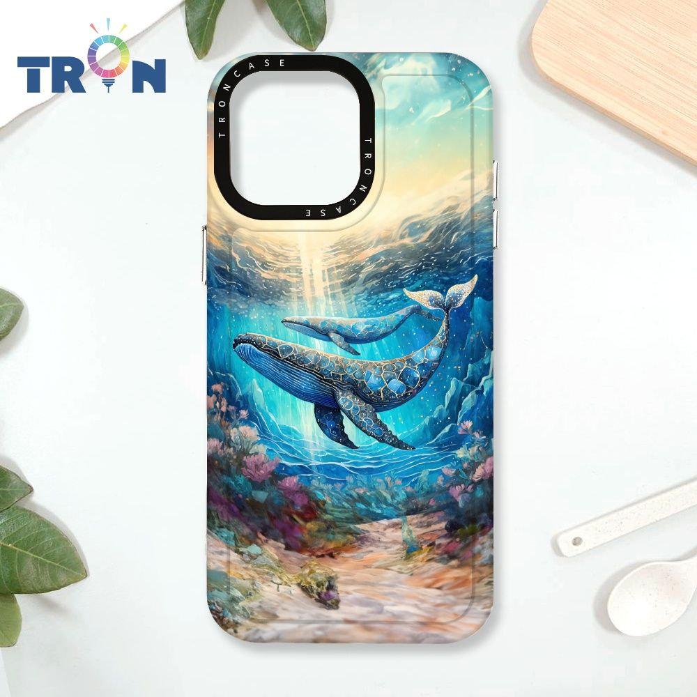  TRON iPhone 16 Pro Max 大海鯨魚系列 太空殼 透白款 手機殼