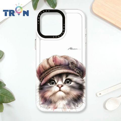 TRON iPhone 16 Pro Max 喵的貓咪 太空殼 透白款 手機殼