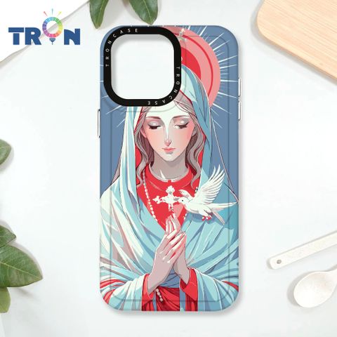 TRON iPhone 16 Pro Max 聖母水彩 太空殼 透白款 手機殼