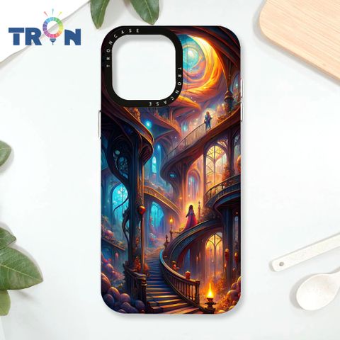 TRON iPhone 16 Pro Max 樓梯與少女 太空殼 透白款 手機殼