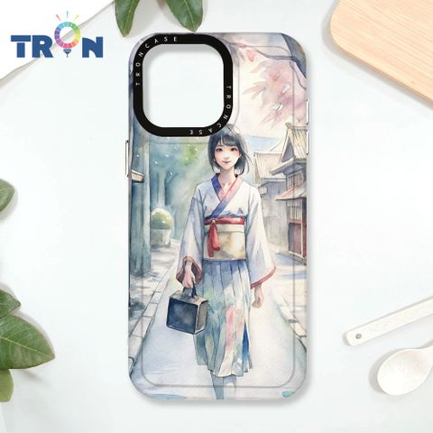 TRON iPhone 16 Pro Max 水彩少女 太空殼 透白款 手機殼