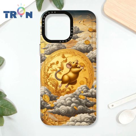 TRON iPhone 16 Pro Max 金碧輝煌的招財十二生肖 太空殼 透白款 手機殼