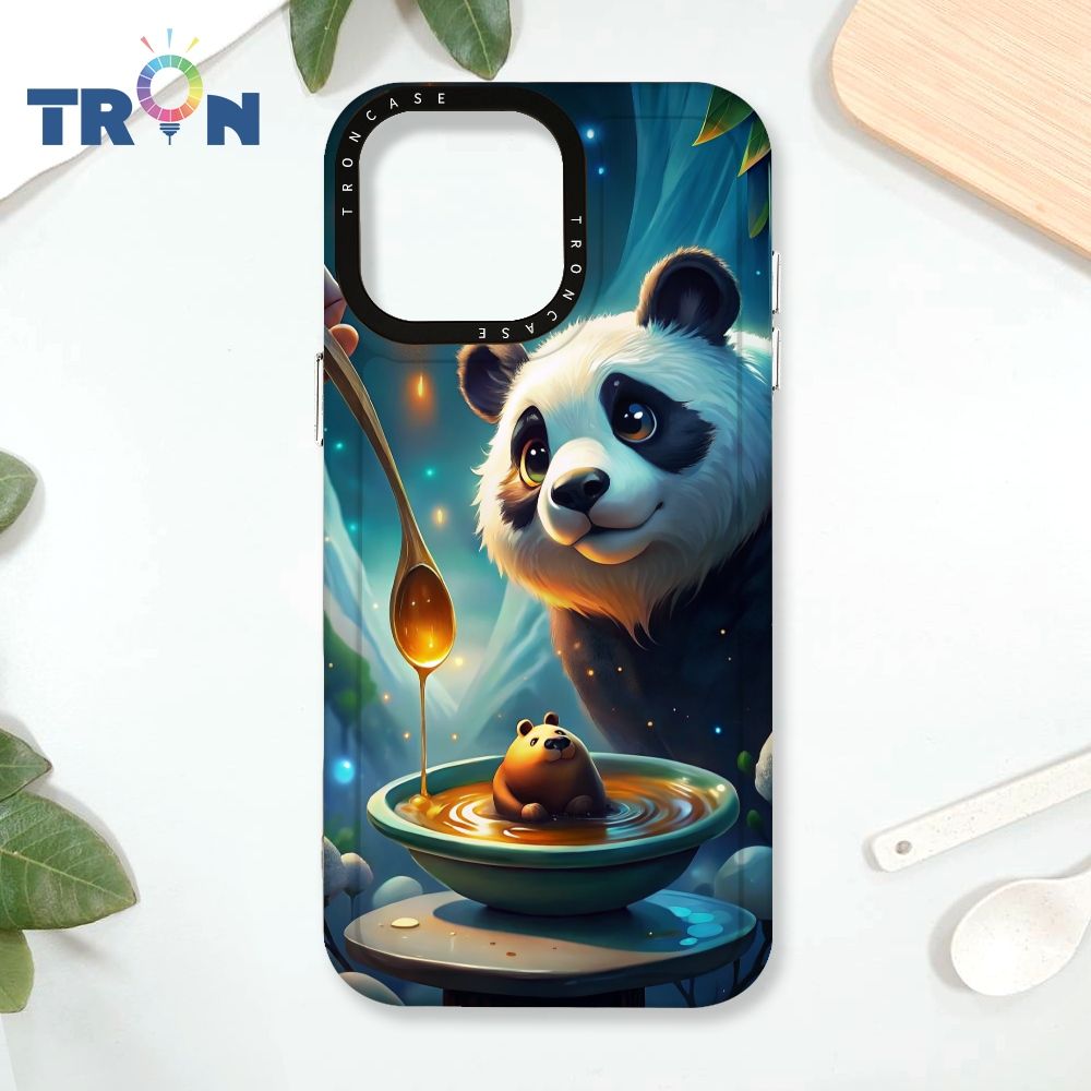  TRON IPhone 16 Pro Max 吃布丁的動物 太空殼 透黑款 手機殼