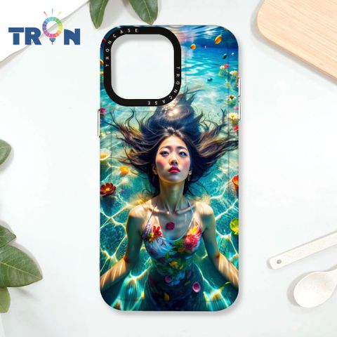 TRON IPhone 16 Pro Max 花海中游泳的少女 太空殼 透黑款 手機殼