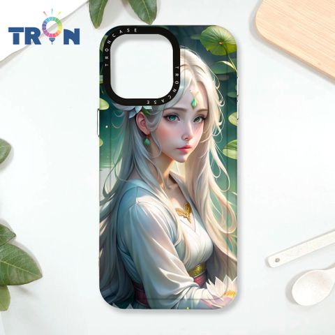 TRON IPhone 16 Pro Max 荷葉中的少女 太空殼 透黑款 手機殼