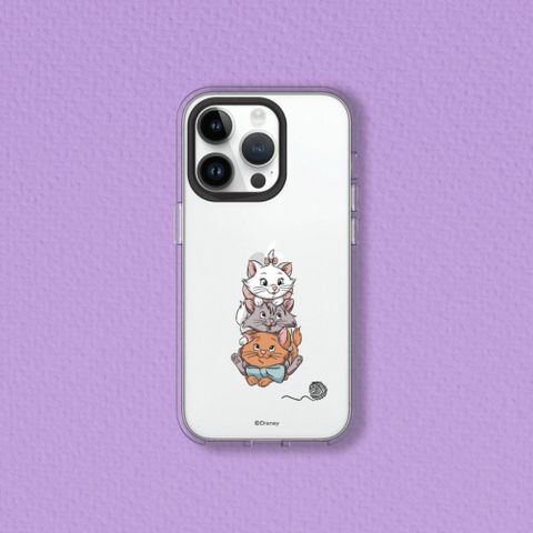 【犀牛盾】iPhone 16系列Clear透明防摔手機殼｜迪士尼經典系列-貓兒歷險記
