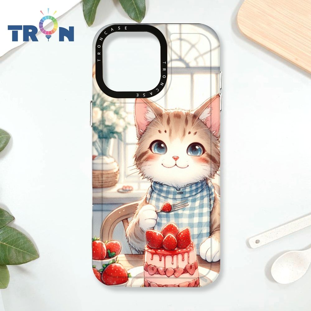  TRON IPhone 16 Pro Max 貓咪美食評鑑家 太空殼 透黑款 手機殼