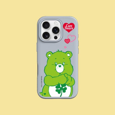 RHINOSHIELD 犀牛盾 iPhone 16系列 SolidSuit防摔背蓋手機殼-相機鍵按鈕版｜Care Bears系列-Good Luck Bear(多色可選)