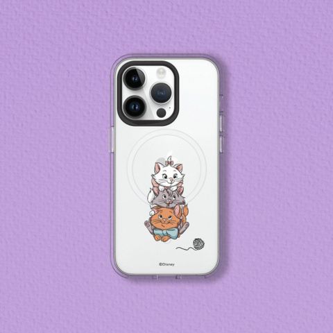 【犀牛盾】iPhone 16系列Clear(MagSafe兼容)透明防摔手機殼｜迪士尼經典系列-貓兒歷險記