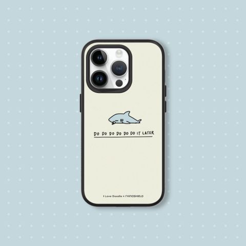 RHINOSHIELD 犀牛盾 iPhone 16/16 Plus/16 Pro/16 Pro Max SolidSuit(MagSafe兼容)手機殼-相機鍵按鈕版｜ilovedoodle-鯊魚